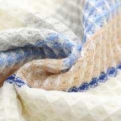 Striped Pattern Hand Towel Waffle Soft Face Towel