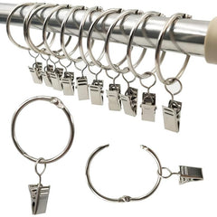 20-60pcs Rustproof Curtain Ring Clip Heavy Duty Drapery Clip Metal Clamp
