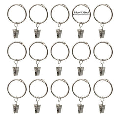 20-60pcs Rustproof Curtain Ring Clip Heavy Duty Drapery Clip Metal Clamp