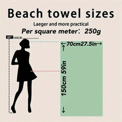 Printed Quick Drying Microfiber Beach Towel for Summer Vacation