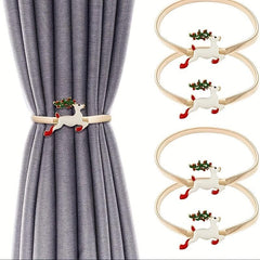 Christmas Curtain Tieback Buckle Aluminum Alloy Spring Curtain Holdback