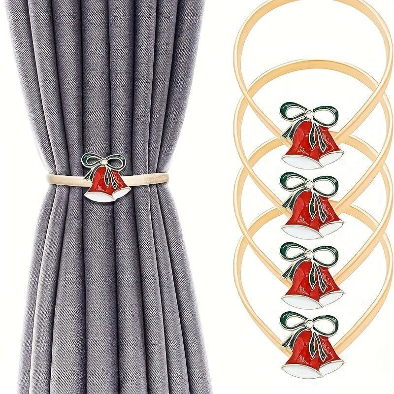 Christmas Curtain Tieback Buckle Aluminum Alloy Spring Curtain Holdback