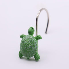 12pcs Ocean Animal Shower Curtain Hooks Turtle Shower Curtain Bathroom Decor