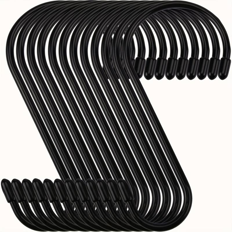 12pcs Long Hooks Silicone Metal Shower Curtain H