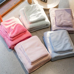Soft Towel Set Quick Drying Absorbent Towels Bathroom Coral Fleece Towel