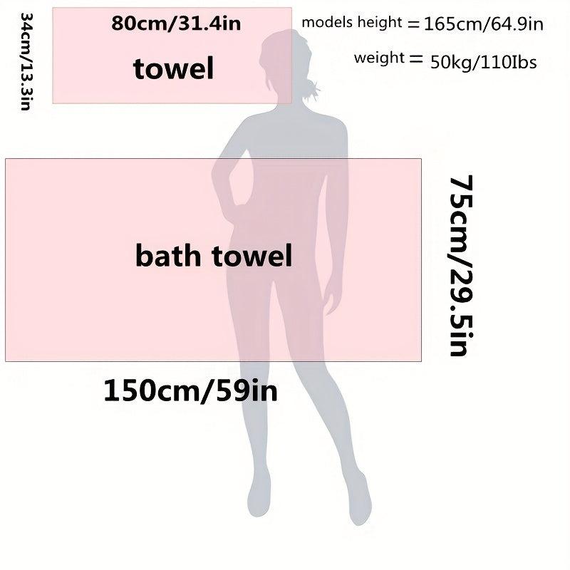 Soft Towel Set Quick Drying Absorbent Towels Bathroom Coral Fleece Towel