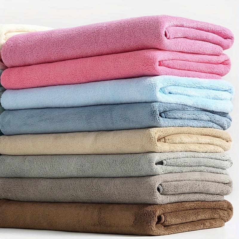 Soft Towel Set Quick Drying Absorbent Towels Bathroom Coral Fleece Towel