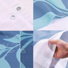 Turtile Pattern Shower Curtain Waterproof Fabric Bathroom Decor