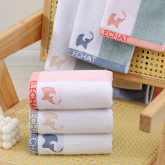 Cotton Striped Hand Towel Soft Skin-Friendly Face Towel Absorbent Towel