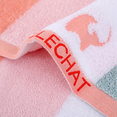 Cotton Striped Hand Towel Soft Skin-Friendly Face Towel Absorbent Towel