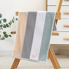 Cotton Striped Hand Towel Soft Skin-Friendly Face Towel Absorbent Towel