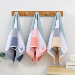 Cotton Striped Hand Towel Soft Skin-Friendly Face Towel Absorbent Towel