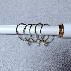10pcs Metal Curtain Ring for Bathroom Shower Curtain Rod