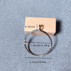 10pcs Metal Curtain Ring for Bathroom Shower Curtain Rod