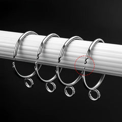 10pcs Metal Curtain Ring for Bathroom Shower Curtain Rod