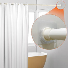 Shower Rod Holder Tension Curtain Rod Bracket No Drilling Self Adhesive