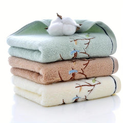 Soft Cotton Embroidery Hand Towel Absorbent 34x75cm