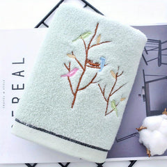 Soft Cotton Embroidery Hand Towel Absorbent 34x75cm
