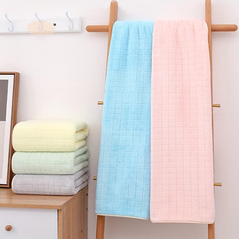 XL Absorbent Coral Fleece Bath Sheet Towel 35.4x68.9in