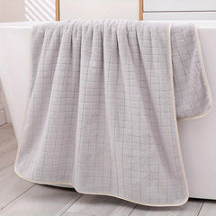 XL Absorbent Coral Fleece Bath Sheet Towel 35.4x68.9in