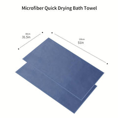 Microfiber Quick Drying Bath Towel Soft Lightweight Highly Absorbent