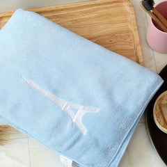Iron Tower Embroidered Bath Towel - Solid & Skin-friendly - Highly Absorbent