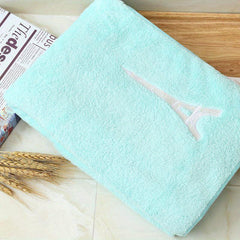 Iron Tower Embroidered Bath Towel - Solid & Skin-friendly - Highly Absorbent