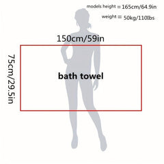Iron Tower Embroidered Bath Towel - Solid & Skin-friendly - Highly Absorbent