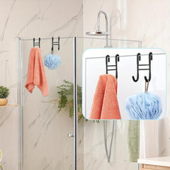 2pcs Hanging Hooks for Storage Cabinet Bathroom Bedroom Door