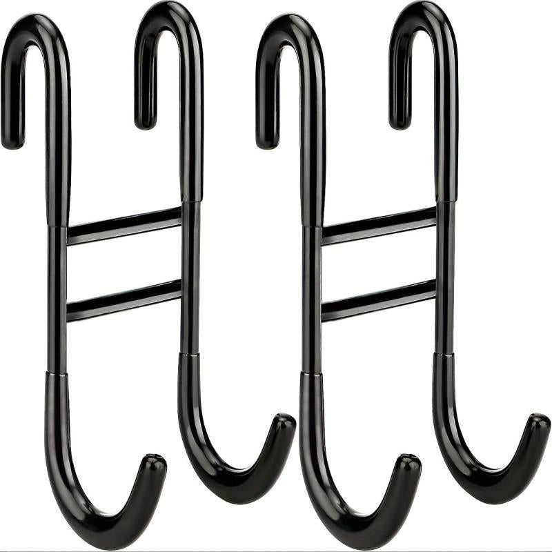 2pcs Hanging Hooks for Storage Cabinet Bathroom Bedroom Door