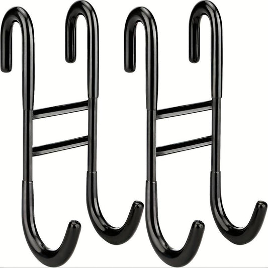 2pcs Hanging Hooks for Storage Cabinet Bathroom Bedroom Door