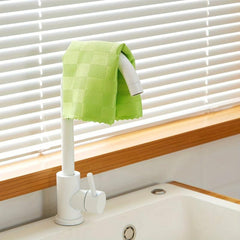 10pcs Plaid Cleaning Cloth Square Cleaning Rag Strong Water Absorption