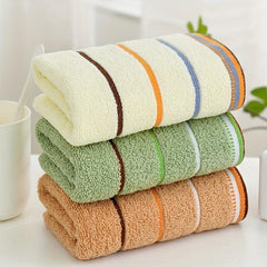 Striped Pattern Hand Towel Soft Skin-friendly Face Towel