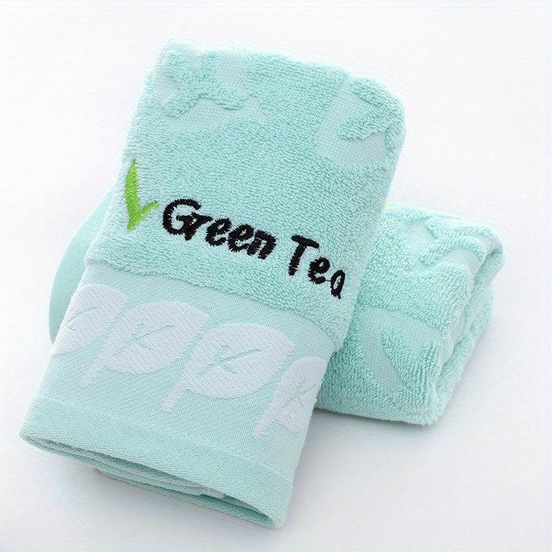 3pcs Leaf Pattern Hand Towel Soft Coral Fleece Towel for Bathroom