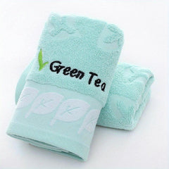 3pcs Leaf Pattern Hand Towel Soft Coral Fleece Towel for Bathroom