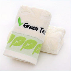 3pcs Leaf Pattern Hand Towel Soft Coral Fleece Towel for Bathroom