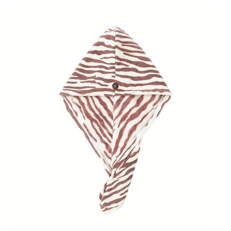Animal Printed Hair Towel Soft Hair Drying Cap Lightweight Hair Wrap Towel