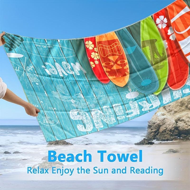 Microfiber Beach Towel Quick Drying Absorbent Sandproof Lightweight