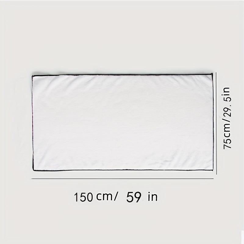 Embroidered Detail Bath Towel Soft Quick Drying Absorbent Towel