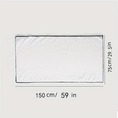 Embroidered Detail Bath Towel Soft Quick Drying Absorbent Towel