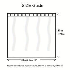 PEVA Shower Curtain Waterproof for Bathroom Balcony Partition