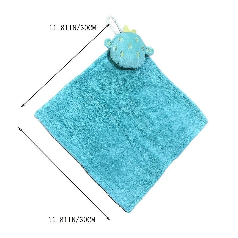 Coral Fleece Cactus Hand Towel Green Kitchen Absorbent Cloth