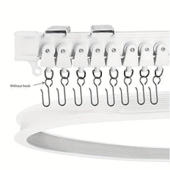 Plastic Shower Curtain Curved Track Bendable Rod