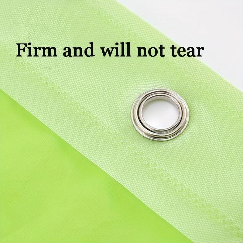 Green PEVA Waterproof Shower Curtain 180x180cm