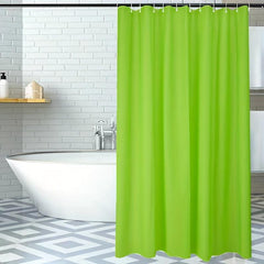 Green PEVA Waterproof Shower Curtain 180x180cm