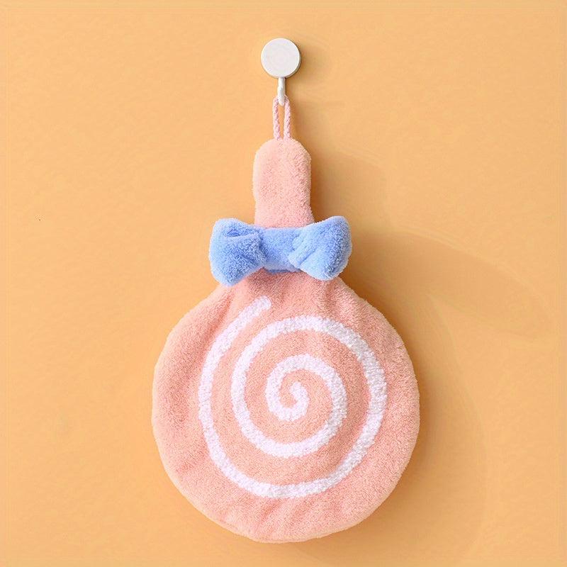 Lollipop Hanging Towel Coral Fleece Quick-drying Towel