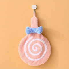 Lollipop Hanging Towel Coral Fleece Quick-drying Towel