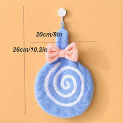Lollipop Hanging Towel Coral Fleece Quick-drying Towel