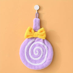 Lollipop Hanging Towel Coral Fleece Quick-drying Towel