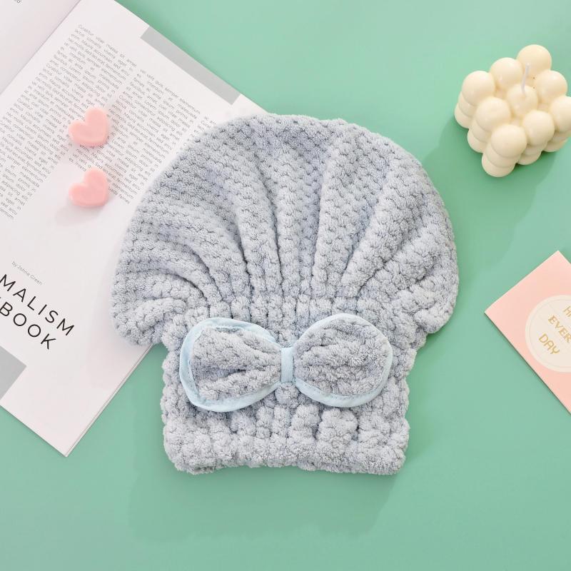 Microfiber Hair Towel Highly Absorbent Shower Cap